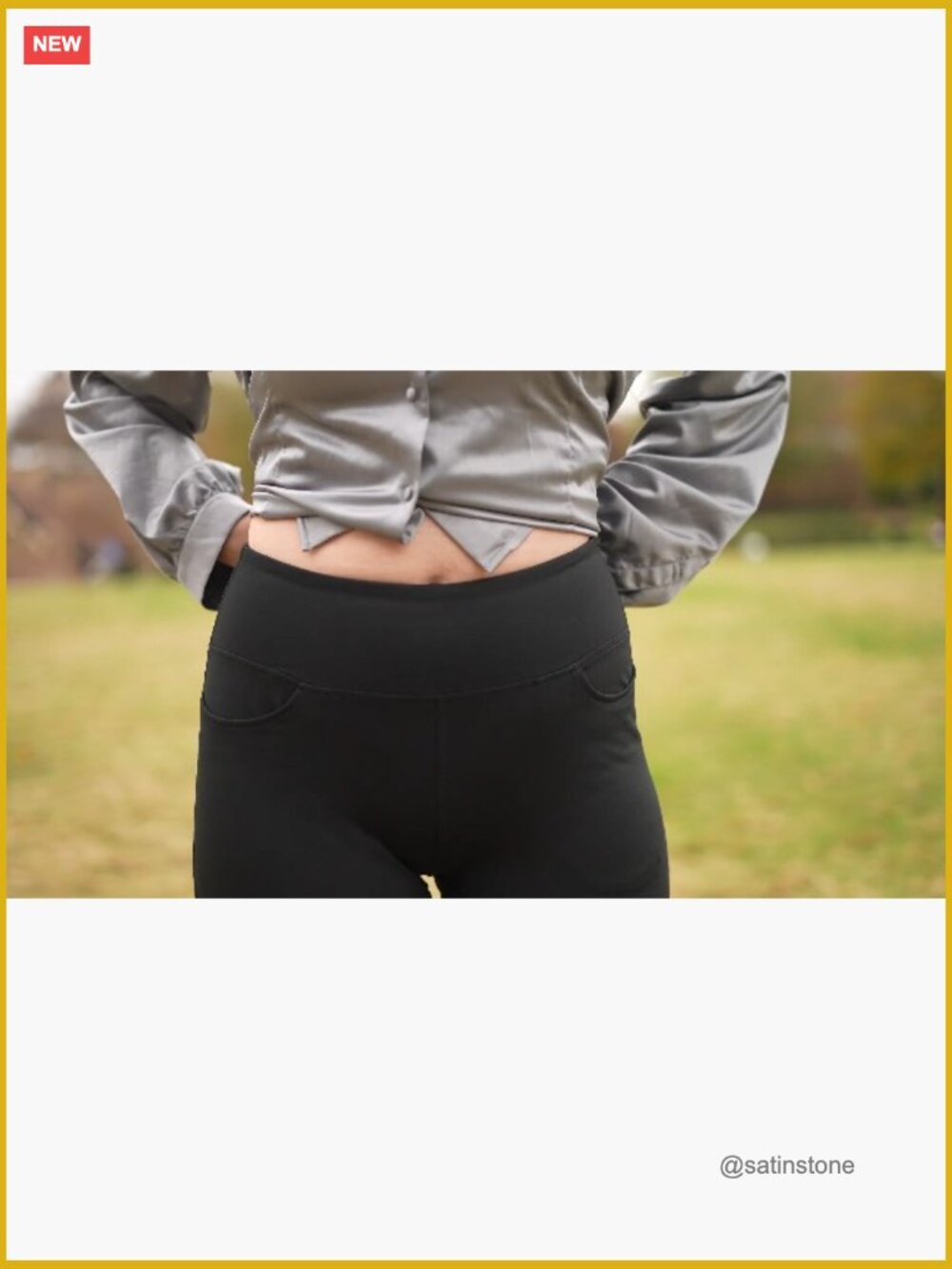 High Waist Bootcut Yoga Pants with Pockets 34 Inseam - Picture 6 of 7